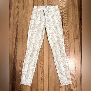 Paige Hoxton Sonoran Snake Print Skinny Jean Wm25 Logo Pocket Anthropologie